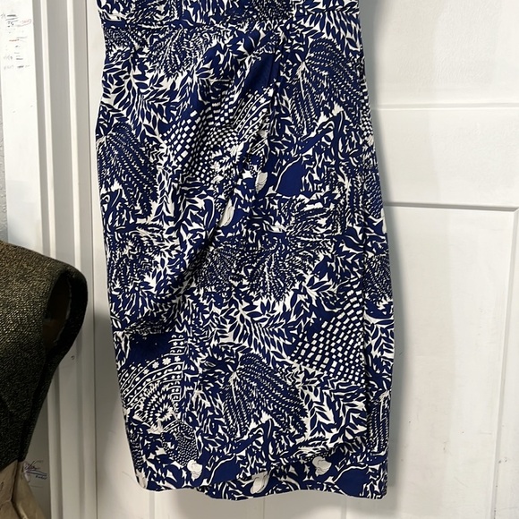 JILL STUART FLORAL BLUE & WHITE DRESS X- SMALL - Picture 4 of 17